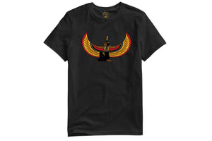 Goddess Auset (Isis) Maat Black T-Shirt