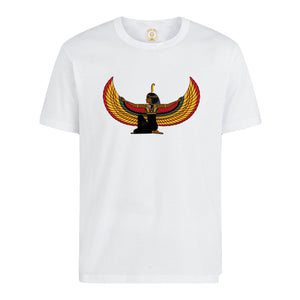 Goddess Auset (Isis) Maat White T-Shirt